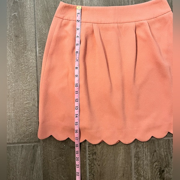 Loft Coral Petite Scalloped Skirt Size 4P - Picture 5 of 11